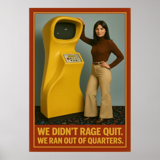 Poster de Arcade Retroativa - Não Desistimos (Frente)