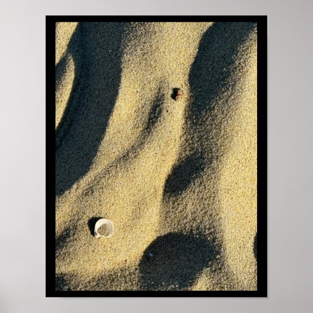 Poster de Areia Shell e Sombras (Frente)