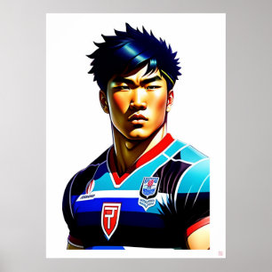 Poster de Argumento de Rugby Japonês