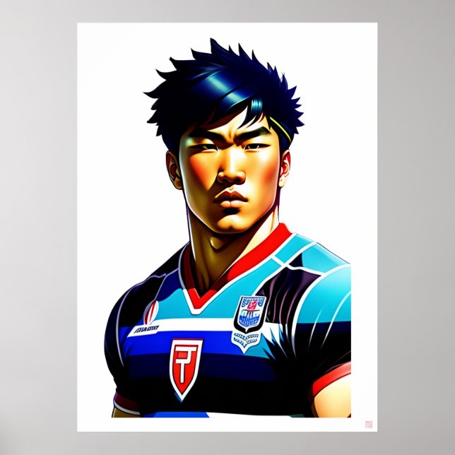 Poster de Argumento de Rugby Japonês (Frente)