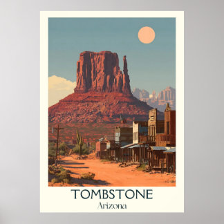 Poster de Arizona de tombstone | Retro