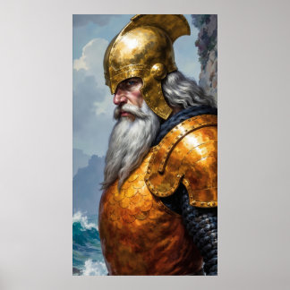 Poster de Armadura de Cavaleiro Viking Épico