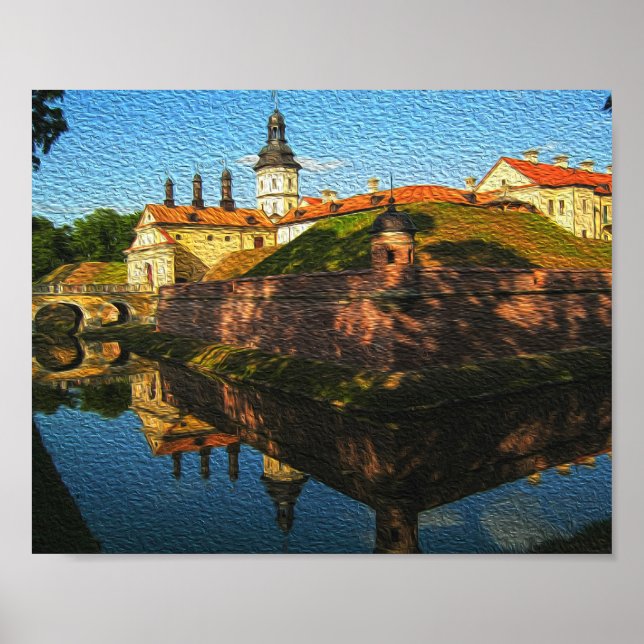 Poster de Arquitetura Natural do Palácio de Nesviz (Frente)