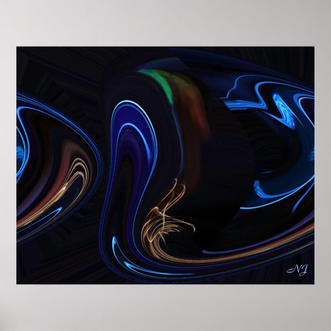 Poster de Arranque Azul (Frente)