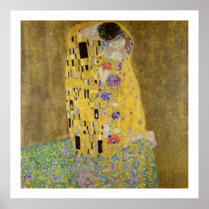 POSTER de ART: GUSTAV KLIMT : O BEIJO, 1907-08