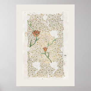 POSTER de ART: WILLIAM MORRIS : GARDEN TULIP: 1885