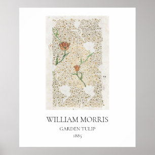 POSTER de ART: WILLIAM MORRIS : GARDEN TULIP: 1885