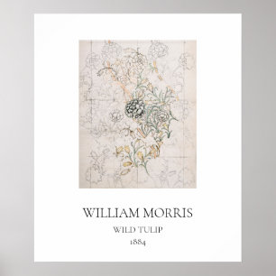POSTER de ART: WILLIAM MORRIS : WILD TULIP : 1884