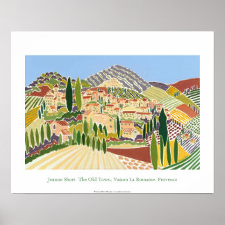 Poster de Arte: A Cidade Velha, Vaison, Provença