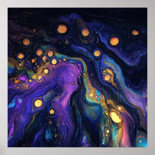 Poster de Arte abstrato Iridescente