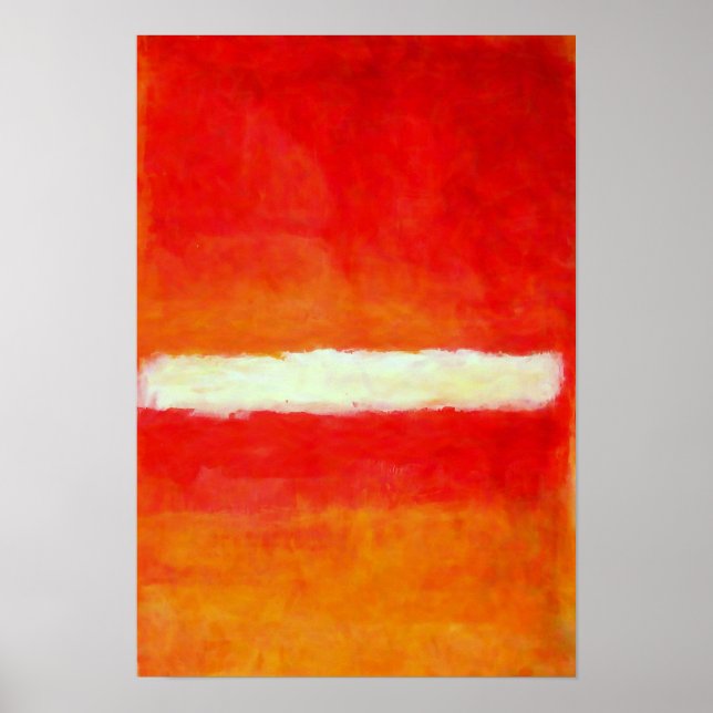 Poster de Arte Abstrato moderna - Estilo Rothko (Frente)