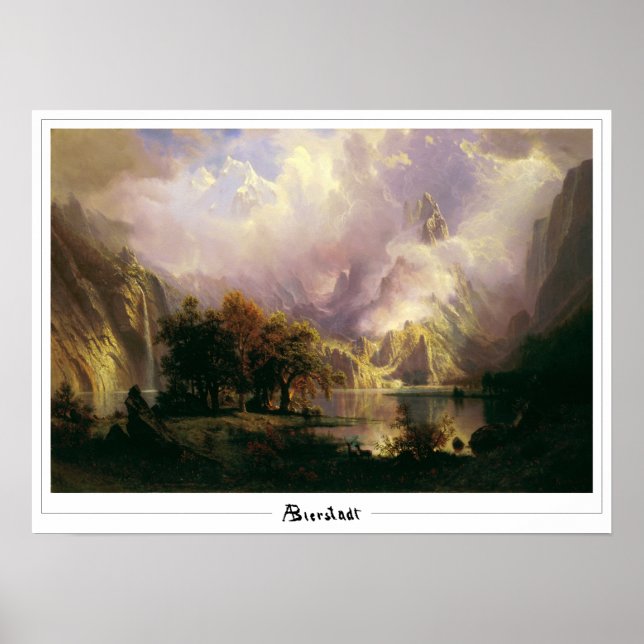 Pôster de Arte Albert Bierstadt Zedign #136 (Frente)