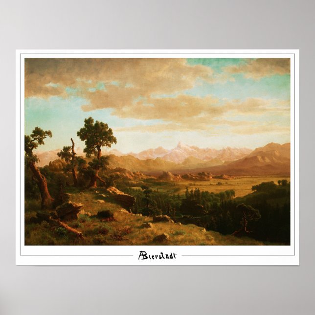 Pôster de Arte Albert Bierstadt Zedign #14 (Frente)