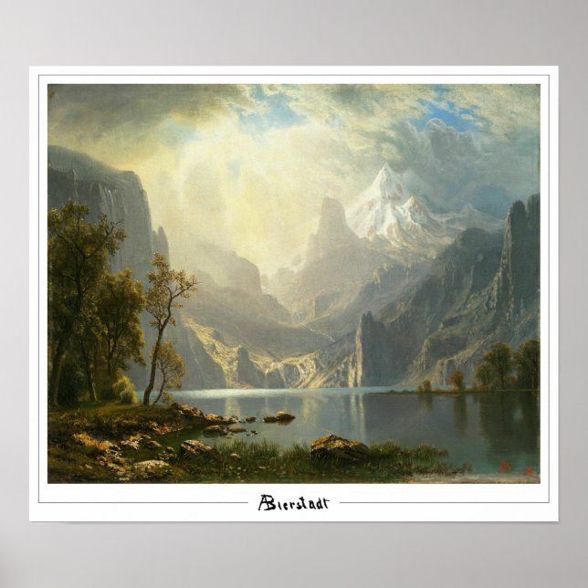 Pôster de Arte Albert Bierstadt Zedign #298 (Frente)