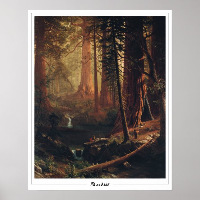 Pôster de Arte Albert Bierstadt Zedign #4 (Frente)