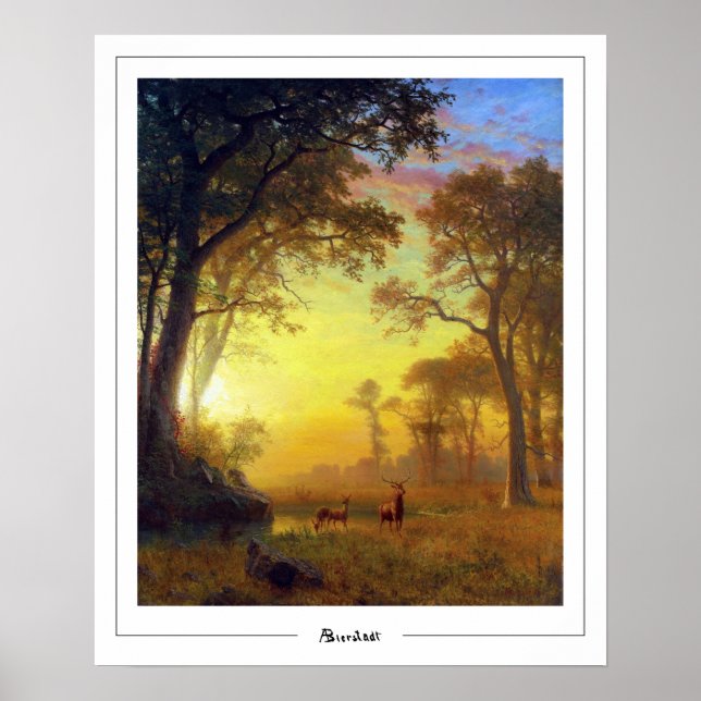 Pôster de Arte Albert Bierstadt Zedign #48 (Frente)