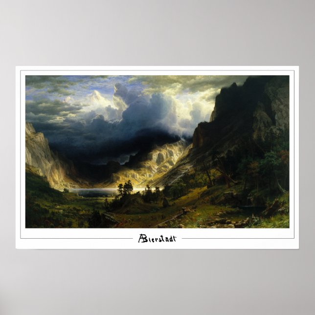 Pôster de Arte Albert Bierstadt Zedign #60 (Frente)