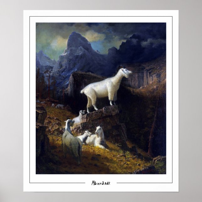 Pôster de Arte Albert Bierstadt Zedign #7 (Frente)
