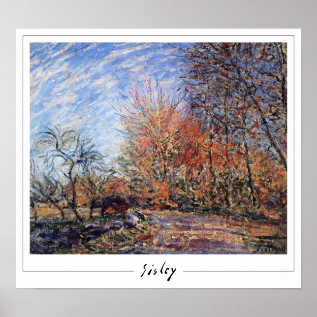Pôster de Arte Alfred Sisley Zedign #372 (Frente)
