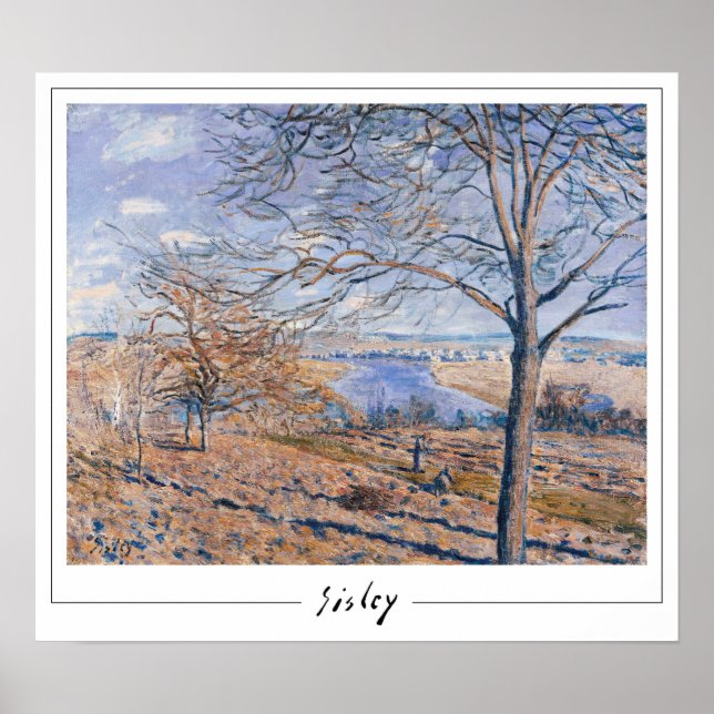 Pôster de Arte Alfred Sisley Zedign #4 (Frente)