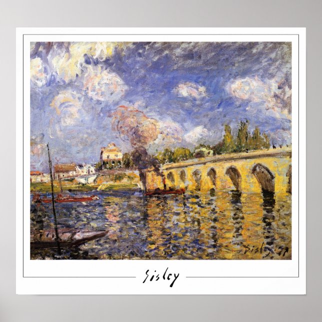 Pôster de Arte Alfred Sisley Zedign #90 (Frente)