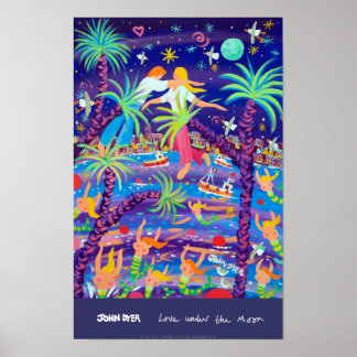 Poster de Arte: Amor sob Lua