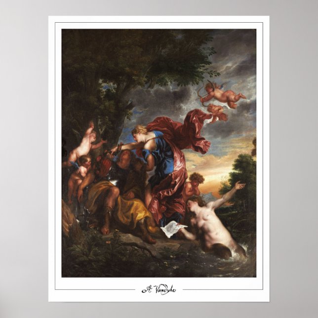 Pôster de Arte Anthony van Dyck Zedign #100 (Frente)