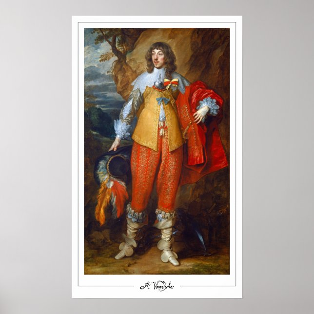 Pôster de Arte Anthony van Dyck Zedign #250 (Frente)