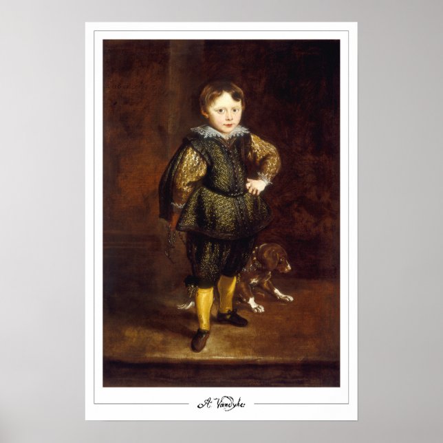 Pôster de Arte Anthony van Dyck Zedign #676 (Frente)