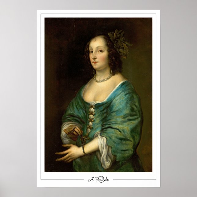 Pôster de Arte Anthony van Dyck Zedign #686 (Frente)