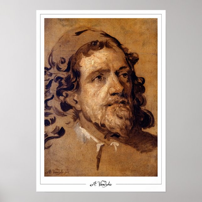 Pôster de Arte Anthony van Dyck Zedign #693 (Frente)