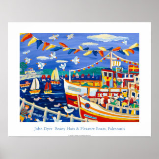 Poster de Arte: Beany Hats & Pleasure Boats, Falmo