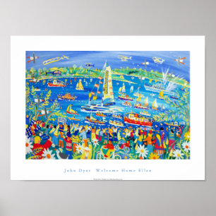 Poster de Arte: Bem-vindos a Ellen MacArthur.