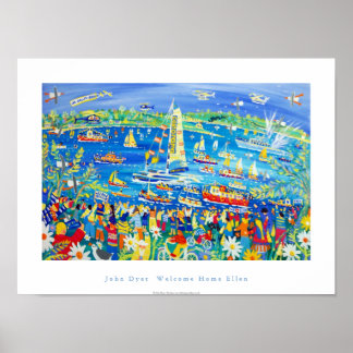 Poster de Arte: Bem-vindos a Ellen MacArthur.