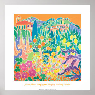 Poster de Arte: Cantando e Zing, Hanbury Garden