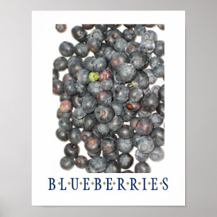 Poster de Arte da Cozinha Blueberry