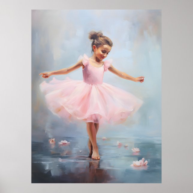 Pôster de Arte da Pequena Bailarina (Frente)