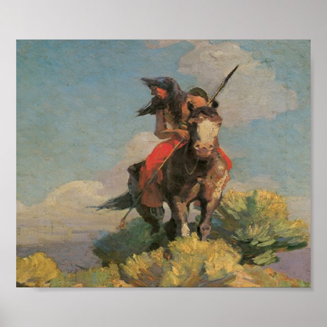 Poster de Arte de 1896 índio índio índio (Frente)