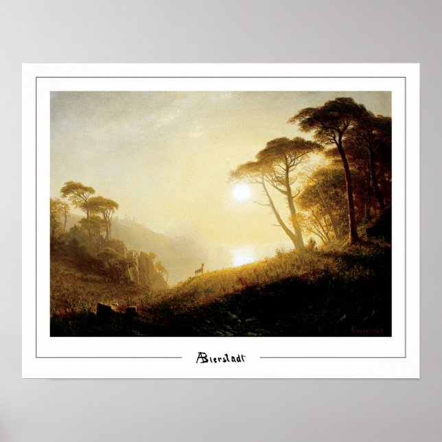 Pôster de arte de Albert Bierstadt Zedign #224 (Frente)