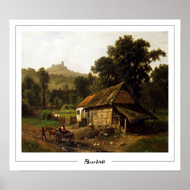 Pôster de arte de Albert Bierstadt Zedign #299 (Frente)