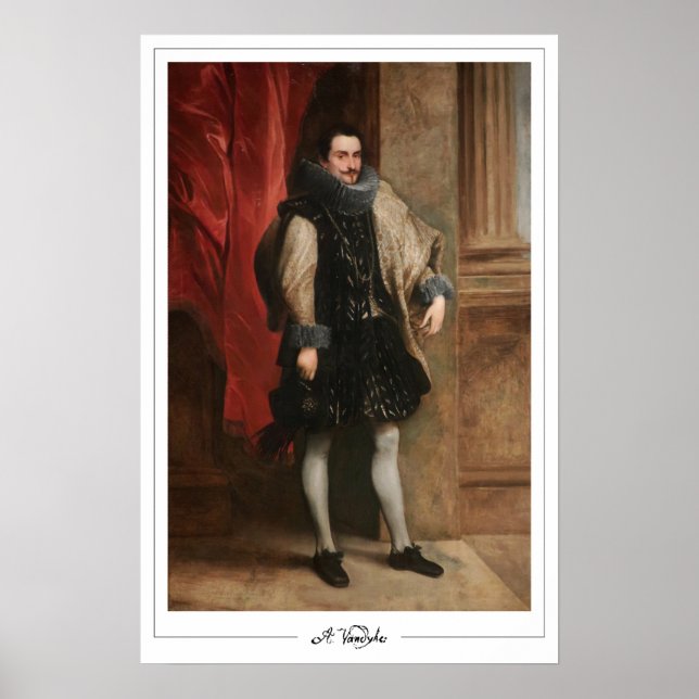 Pôster de arte de Anthony van Dyck Zedign #667 (Frente)
