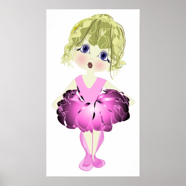 Poster de arte de Calçados cor-de-rosa (Frente)