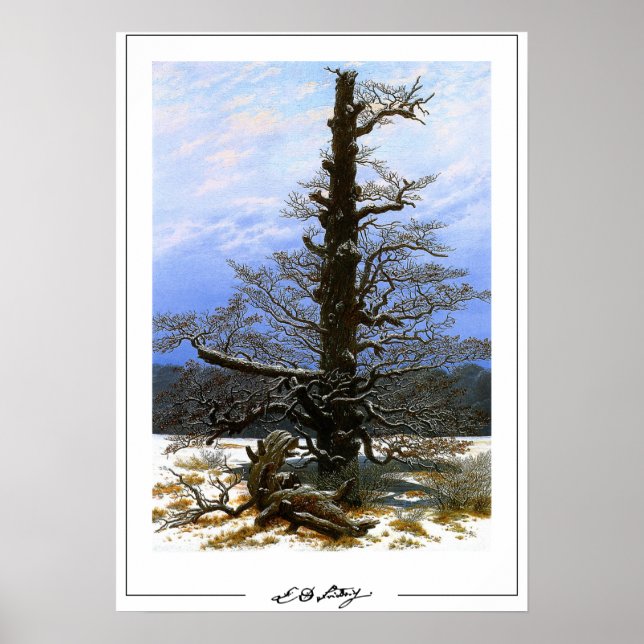 Pôster de arte de Caspar David Friedrich Zedign #1 (Frente)