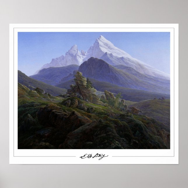 Pôster de arte de Caspar David Friedrich Zedign #1 (Frente)