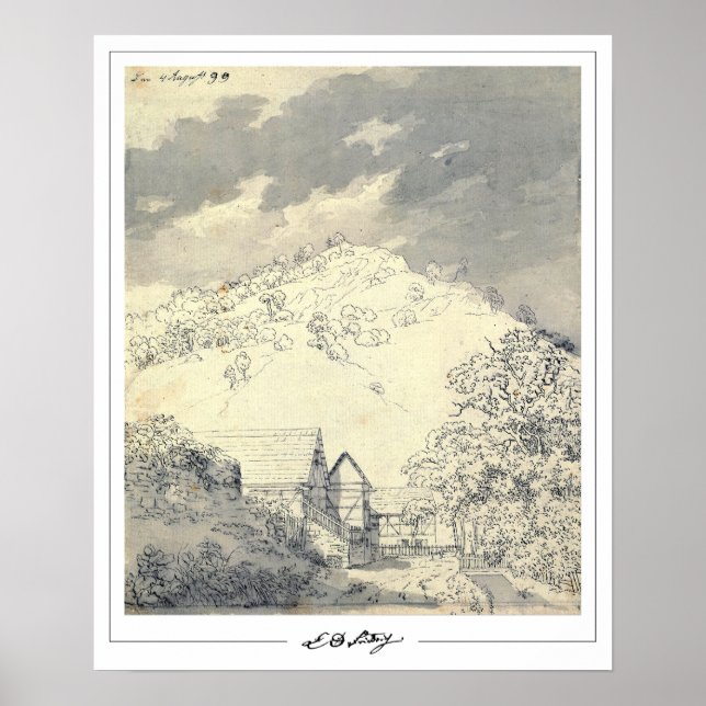 Pôster de arte de Caspar David Friedrich Zedign #1 (Frente)