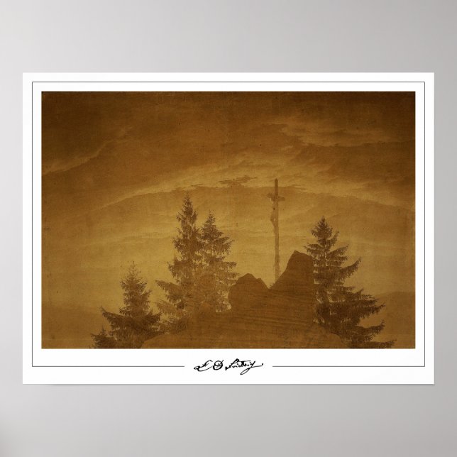 Pôster de arte de Caspar David Friedrich Zedign #3 (Frente)