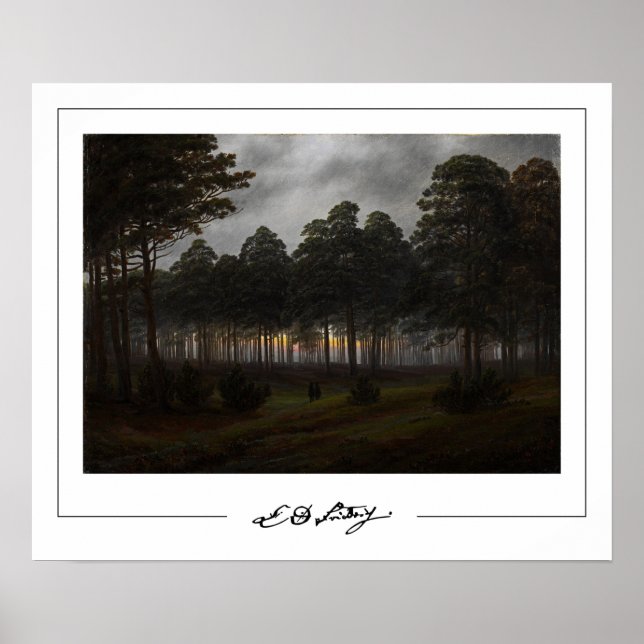 Pôster de arte de Caspar David Friedrich Zedign #7 (Frente)