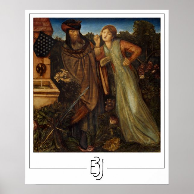 Pôster de arte de Edward Burne-Jones Zedign #13 (Frente)