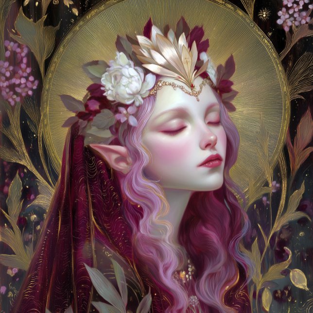 Poster de Arte de Fantasia da Rainha Deusa Elfa (Criador carregado)