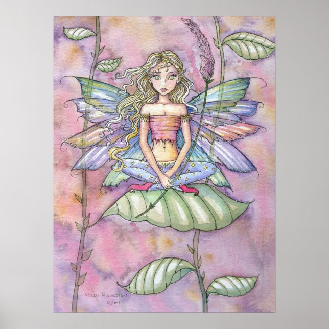 Pôster de Arte de Flor de Jardim da Fada (Frente)
